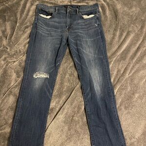 Lucky Brand Dark Blue Denim with Gold Stitching
